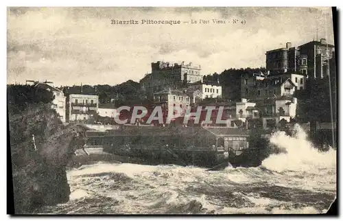 Ansichtskarte AK Biarritz Pittoresque Le Port Vieux