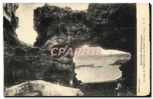 Cartes postales Biarritz Pittoresque La Loge Du Theatre Prise Du rocher De La Vierge