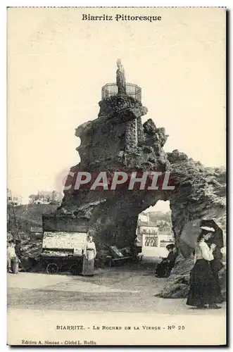 Cartes postales Biarritz Le Rocher De La Vierge