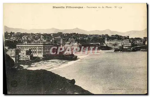 Cartes postales Biarritz Pittoresque Panorama Vu Du Phare