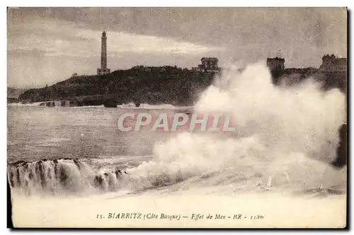 Ansichtskarte AK Biarritz Effet De Mer