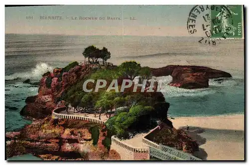 Cartes postales Biarritz Le Rocher Du Basta