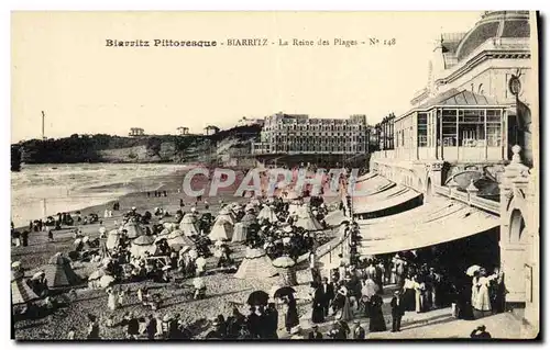 Ansichtskarte AK Biarritz Pittoresque Biarritz La Reine des Plages