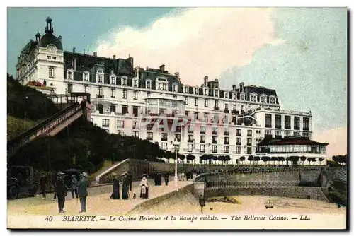 Ansichtskarte AK Biarritz Le Casino Bellevue Et La Rampe Mobile