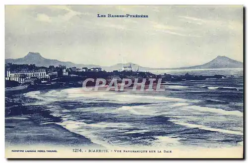 Cartes postales Biarritz Vue Panoramique Sur La Baie