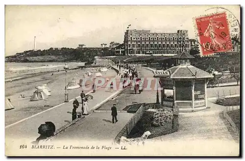 Cartes postales Biarritz La Promenade de la Plage Kiosque Evian