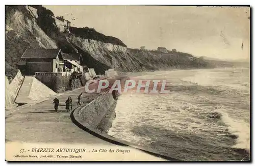 Cartes postales Biarritz Artistique La Cote des Basques