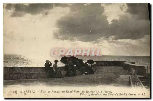 Ansichtskarte AK Biarritz Effet de Nuages Au Rond Point du Rocher de la Vierge