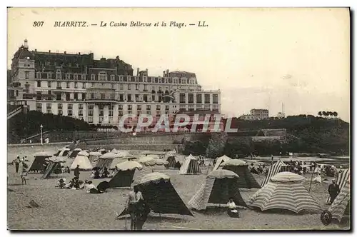 Ansichtskarte AK Biarritz Le Casino Bellevue et La Plage