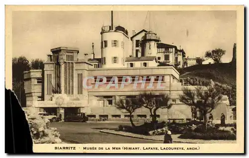 Cartes postales Biarritz Musee De La Mer Hiriart