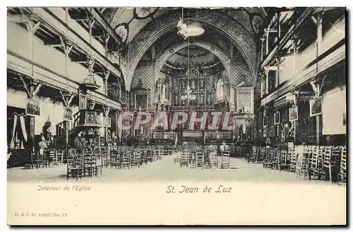 Cartes postales St Jean De Luz Interieur de l eglise