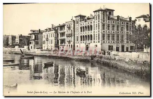 Cartes postales St Jean De Luz La Maison de L Infante et Le Port