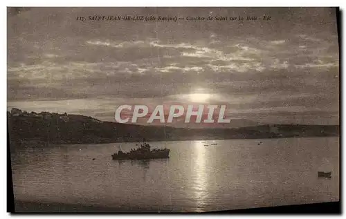 Cartes postales St Jean De Luz Coucher De Soleil Sur La Baie