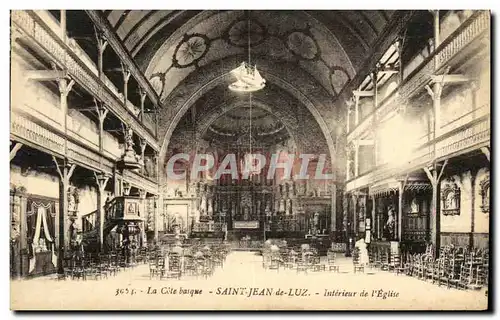 Cartes postales Saint Jean De Luz Interieur de L Eglise