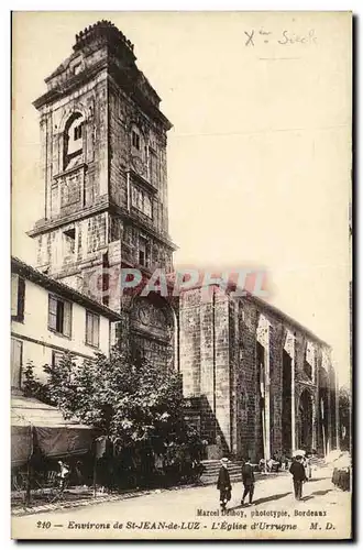 Cartes postales Environs de Saint Jean De Luz L Eglise d Urrugne