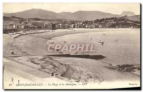 Cartes postales Saint Jean De Luz La Plage et Les Montagnes