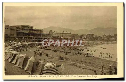 Cartes postales Cote Basque Saint Jean De Luz Panorama de la Plage