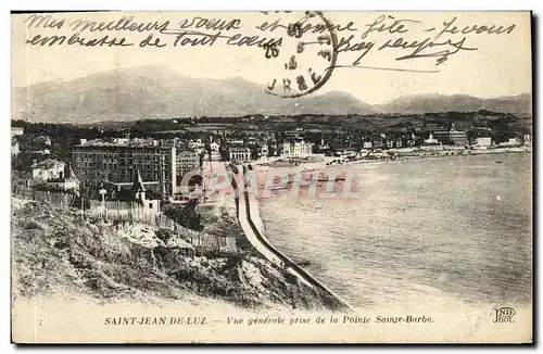 Cartes postales Saint Jean De Luz Vue Generale Prise de la Pointe Sainte Barbe