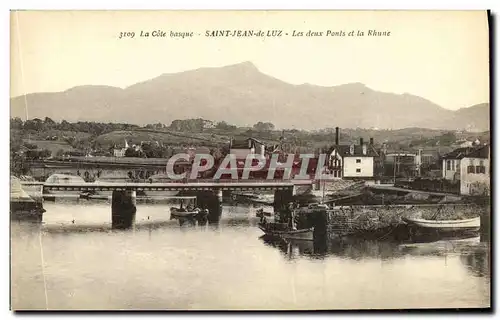 Cartes postales Saint Jean De Luz Les Deux Ponts et la Rhune