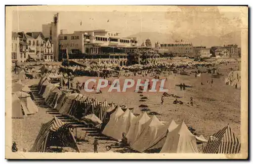 Ansichtskarte AK Saint Jean De Luz La Plage Vue d ensemble La Pergola