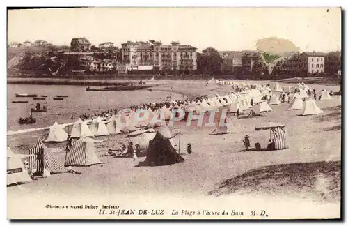 Cartes postales Saint Jean De Luz La Plage a L Heure du Bain