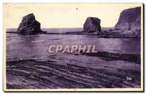 Ansichtskarte AK Hendaye Plage Les Deux Jumeaux