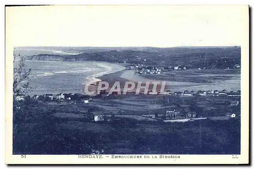 Ansichtskarte AK Hendaye Embouchure De La Bidassoa