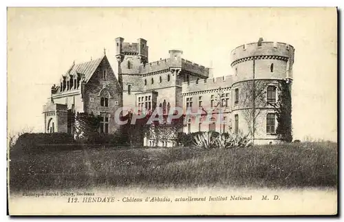 Cartes postales Hendaye Chateau D Abbadia Actuellement Institut national