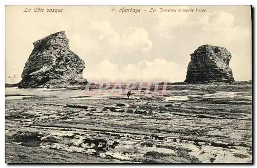 Cartes postales Hendaye Les Jumeaux a Maree Basse