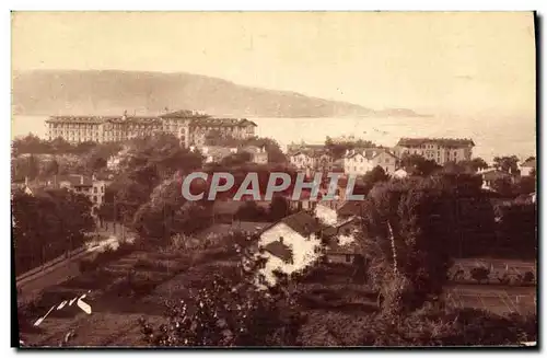 Cartes postales Hendaye Vue Sur Plage Et L Hotel Eskualduna