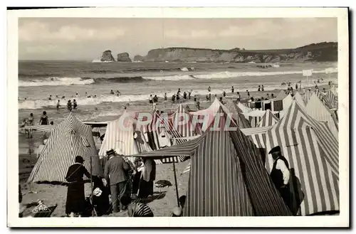 Ansichtskarte AK Hendaye La Plage Et Les Deux Jumeaux