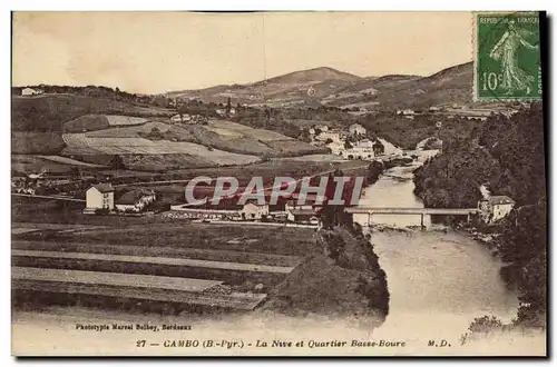 Cartes postales Cambo La Nive et Quartier Basse Bourse