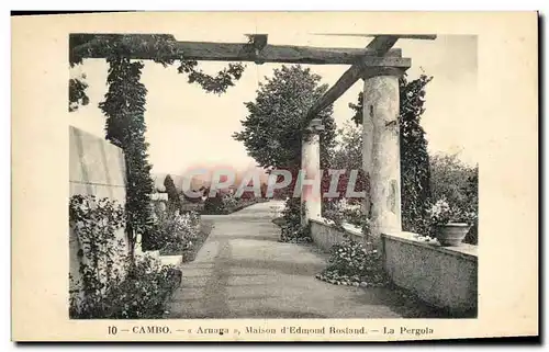 Cartes postales Cambo Arnaga Maison D Edmond Rostand La pergola