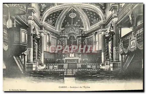 Cartes postales Cambo Interieur de l Eglise