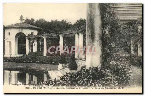 Cartes postales Cambo Maison Rostand a Arnaga Pergola Du Pavillon