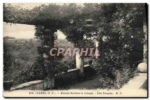 Cartes postales Cambo Maison Rostand A Arnaga Une Pergola