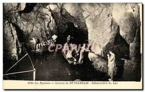 Ansichtskarte AK Grottes De Betharram Debarcadere du Lac