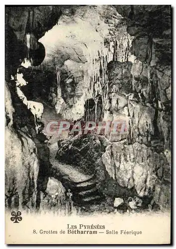 Cartes postales Les Pyreness Grottes de Betharram Salle Feerique