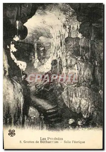 Cartes postales Les Pyreness Grottes de Betharram Salle Feerique