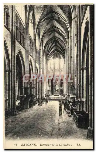 Ansichtskarte AK Bayonne Interieur De La Cathedrale