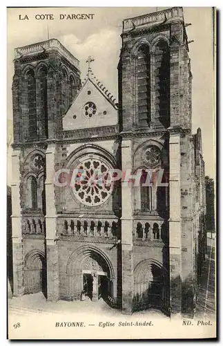 Cartes postales Bayonne Eglise Saint Andre