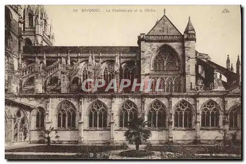 Ansichtskarte AK Bayonne La Cathedrale et le Cloitre