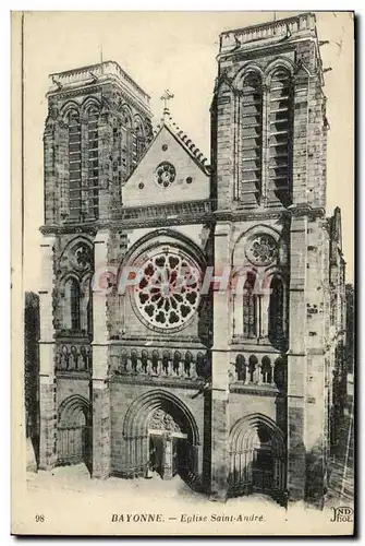 Ansichtskarte AK Bayonne Eglise Saint Andre