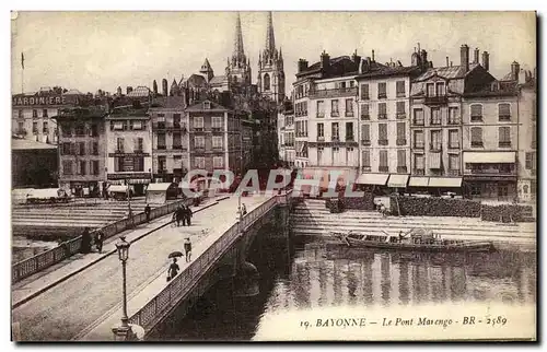 Ansichtskarte AK Bayonne Le Pont Marengo