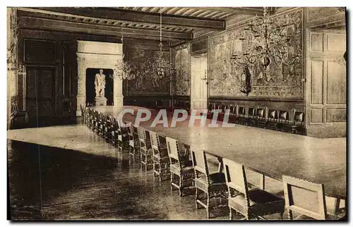 Cartes postales Pau Chateau Henri IV Salle a manger et statue de Henri IV