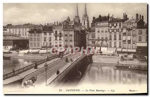 Ansichtskarte AK Bayonne Le Pont Marengo