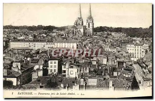 Cartes postales Bayonne Panorama Pris de Saint Andre