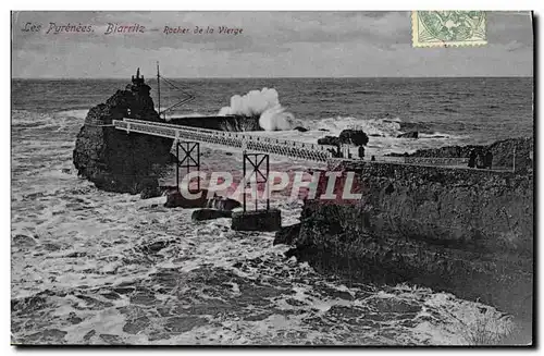 Cartes postales Biarritz Rocher de la Vierge