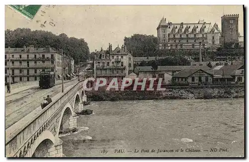 Cartes postales Pau Le Pont De Jurancon et Le Chateau