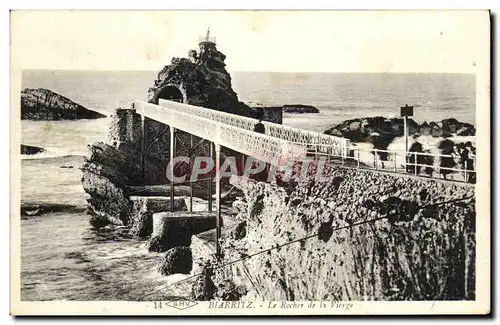 Cartes postales Biarritz La Rocher de la Vierge